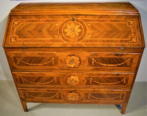 Mobilier Bureau et Secrétaire - Bureau Lombard d'époque Louis XVI vers 1770